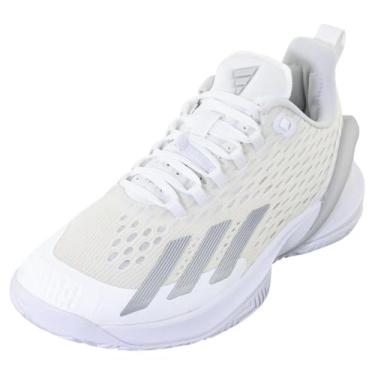 Imagem de adidas Tênis feminino Adizero Cybersonic, Branco/Prata Metálico/Cinza, 37