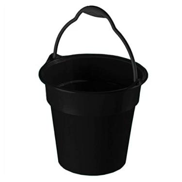 Imagem de Sanremo - Balde Plástico de 8 Litros, Cor Preto, Linha Oba