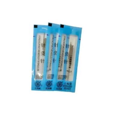 Imagem de Agulha Sistêmica Para Acupuntura Zhen KS C/ 100 Unidades 0,25X0,30 mm