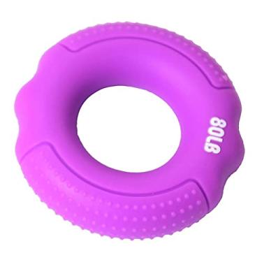 Imagem de barenx Bola de silicone para exercício de força de dedos fortalecedor de mão com força muscular - roxo 36 kg
