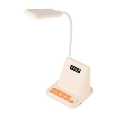 Imagem de Fenteer Abajur de mesa com contador regressivo, 3 níveis de brilho, luminária de mesa LED, luz noturna LED, Rosa