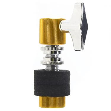 Imagem de SPYMINNPOO Hi-hat Embreagem Jazz Tambor Liga de Alumínio Suporte de Cremalheira para Pedal Ajuste de Som, Acessórios de Instrumento Musical (Amarelo)