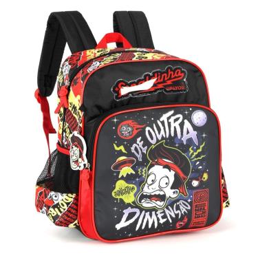 Imagem de Mochila De Costas Enaldinho Escolar Youtuber Luxcel Preto