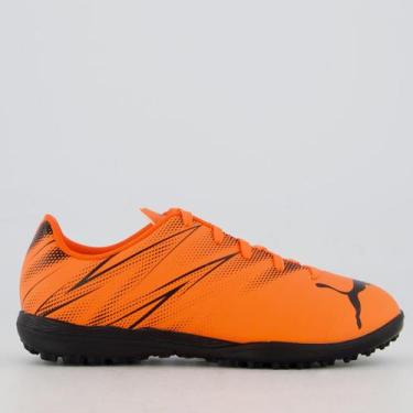 Imagem de Chuteira Puma Attacanto TT Society Juvenil Laranja, 36