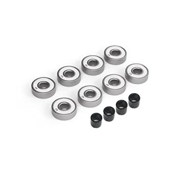 Imagem de 8 peças de rolamentos de cerâmica preta profissional para prancha de surfe Longboard Land Patinação Integral Skates Rolamento (rolamento de cerâmica preta)
