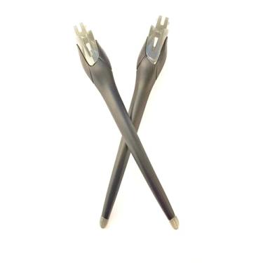 Imagem de Locitudde Hastes de estanho de substituição para óculos Oakley Radar EV Path OO9208 Pitch OO9211 Armação de óculos de sol 1 par, Preto, 128mm