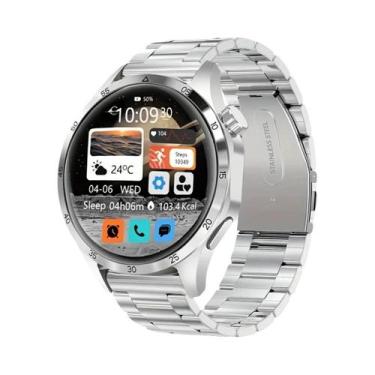 Imagem de Relógio Inteligente Masculino Full Circle HD Com Chamada Sem Fio, GPS,