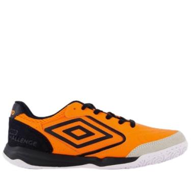 Imagem de Chuteira Umbro Pro Challenge Uptake Futsal Laranja e Preta 40