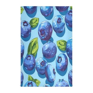 Imagem de SEHANY Conjunto de 1 toalhas de cozinha de mirtilo, toalhas de mão absorventes super macias, toalhas de limpeza reutilizáveis, toalhas de chá de secagem rápida, toalha de mesa para decoração de