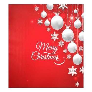 Imagem de SEHANY Capa magnética de bola de Natal, adesivos magnéticos de decoração de Natal antiarranhões para painel de geladeira e lava-louças, decoração de Natal de cozinha doméstica 58 x 66 cm