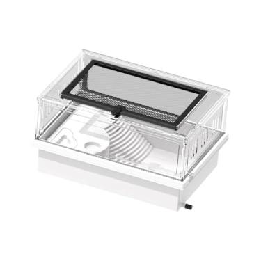 Imagem de FashionCha Aquário de Tartarugas com Tampa para Escritório Doméstico Terrário Pequeno E para Tartarugas, Caranguejos E Pequenos Répteis, Style a