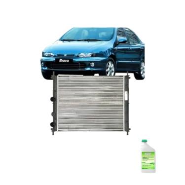 Imagem de Kit Radiador Brava 1.6 16V 00/01 C/Ar + Aditivo Verde MWM Parts