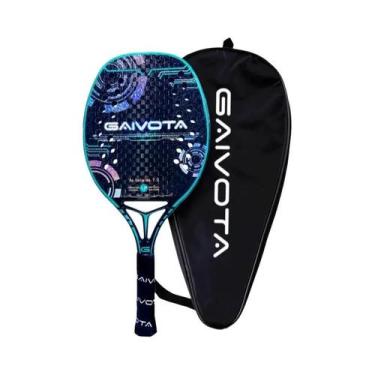 Imagem de Raquete de tênis de praia GAIVOTA 12K superfície áspera + mochila, Btg