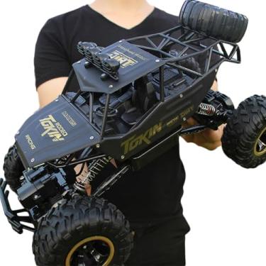 Imagem de Carro de Controle Remoto Oversized Drift Veículo Off-Road Caminhão Tração nas Quatro Rodas Alto- Racing Boy Brinquedo Carregamento
