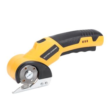 Imagem de Luocute Tesoura Elétrica Sem Fio, Cortador de Papelão de Liga de Aço SK5 Recarregável Com Interruptor de Segurança Duplo e Luz LED, para Corte DIY de (com 2 peças de lâminas de 1,5 mm de espessura)
