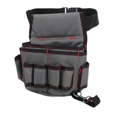 Imagem de Hyuduo Bolsa de Cinto de Ferramentas 600d Oxford Pano à Prova d'água Bolsa de Cintura Ajustável Durável para Eletricista Encanador Carpinteiro Técnico Hvac