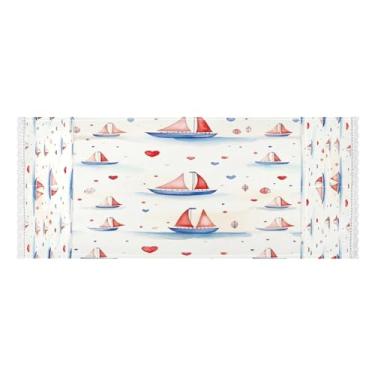 Imagem de Wassud Capas de lavadora e secadora de barco de desenho animado, protetor de lavadora com sacos de armazenamento, capa de geladeira à prova de poeira com bolsos para lavanderia doméstica, cozinha, 120