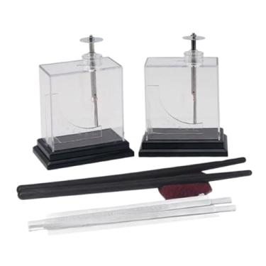 Imagem de KAIYUEMAOYI Eletroscópio de Folha com Haste de Vidro, Seda, Haste de Borracha E Cabelo para Um Experimento de Física Elétrica Escolar