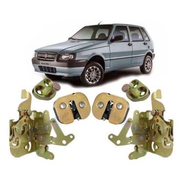 Imagem de Kit Par Fechadura Porta Tranca Uno Premio Elba 4 P Fiorino - SHALOMCAR