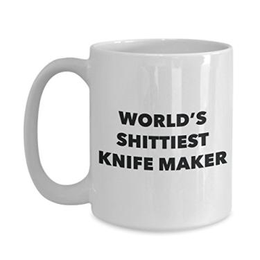 Imagem de Caneca de café Knife Maker – Criador de facas mais do mundo – Presentes de facas – Ideia divertida de