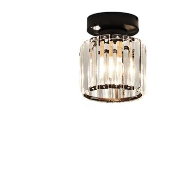 Imagem de Lâmpada Moderna Para Corredor Com De Teto De Cristal(Estilo A/Preto)