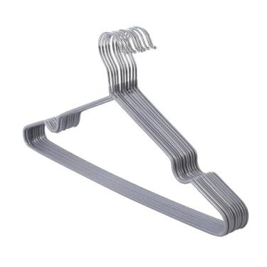 Imagem de Cabide de metal adulto antiderrapante para exibição de roupas para casa cabide de armazenamento de roupas vintage para armário com economia de espaço cabide organizador de pendurar adequado para