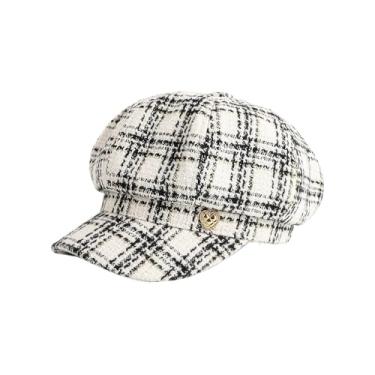 Imagem de GTIANHE-TAN Boina feminina chapéu jornaleiro quatro estações de chapéus modernos para viagens urbanas e festivais, One Size, Ágata