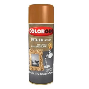 Imagem de Tinta Spray Metallik Metálico Cobre COLORGIN