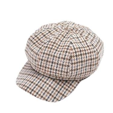 Imagem de GTIANHE-TAN Boina feminina chapéu jornaleiro quatro estações de chapéus modernos para viagens urbanas e festivais, One Size, Ágata