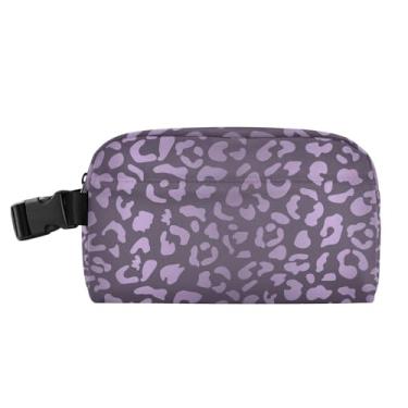 Imagem de TSENQUE Lancheira roxa de leopardo para mulheres, lancheira macia para crianças, lancheira personalizada para trabalho, bolsa térmica térmica para meninos