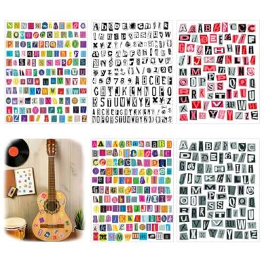 Imagem de 1665pcs Magazine Letter Stickers Vintage Scrapbook Letters Stickers Small Ransom Alphabet Sticker for Scrapbooking Supplies Journaling Laptop Water Bottle DIY Crafts Junk Journal(crap15)