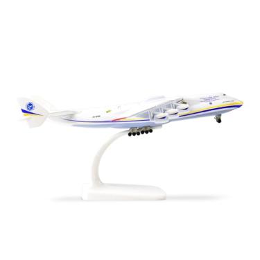 Imagem de Escala 1/400 Antonov-225 Mriya avião de transporte militar miniatura pintura ucraniana modelo de avião de metal fundido com suporte de metal
