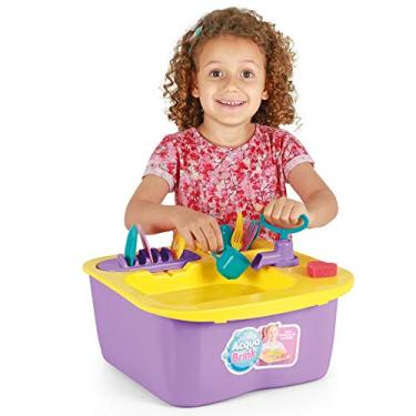 Imagem de Brincando de Casinha Acqua Brink Pia Divertida Homeplay, Multicor