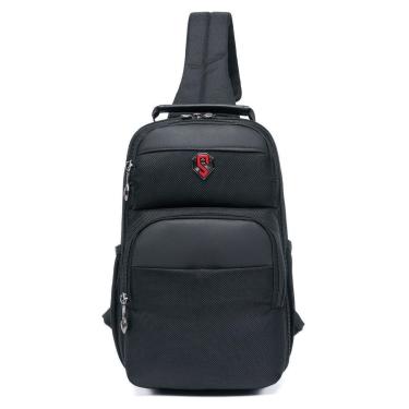 Imagem de Bolsa Transversal Swissport Shoulder Bag Mochila Masculina 4 Litros - Preto-Unissex