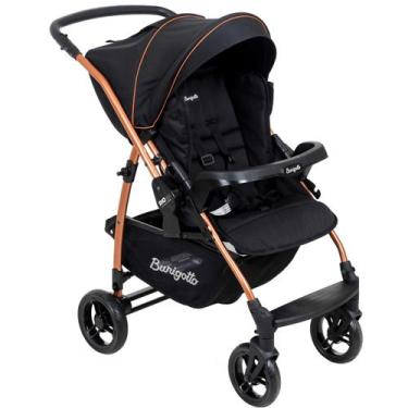 Imagem de Carrinho de Bebe Burigotto Reversivel Rio K 22 Preto Cobre