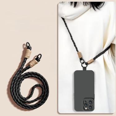 Imagem de Capa de celular com alça de pulso para iPhone 16E 14 15 16 Plus 12 11 13 Pro Max Mini X XR XS MAX, capa macia de silicone líquido, preto, para iPhone 14 Pro Max