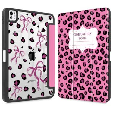 Imagem de Mektron Capa para iPad Pro M5/ M4 11 polegadas 2025/2024 com suporte para lápis, modelos compatíveis: A3357/A3358/A3359/A2836/A2837/A3006, capa transparente à prova de choque, arcos de livro de