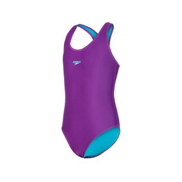 Imagem de Maiô Infantil, Speedo, Vital 3, Lycra Lisa com Costas Nadador, tamanho 8 - Azul celeste