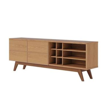 Imagem de Rack Para Sala Bancada De Tv 70 Pol 180cm Cinthia C04 - D'rossi Cor Fr