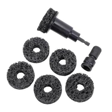 Imagem de KIMISS Kit de Recapeamento de Cubo de Roda, Limpador de Cubo de Freio de Polimento Eficiente para Chave de 1/2 Polegada e Broca