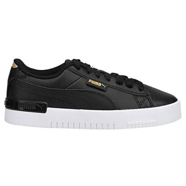 Imagem de PUMA Tênis Jada feminino, Preto/ouro de equipe/branco, 7.5