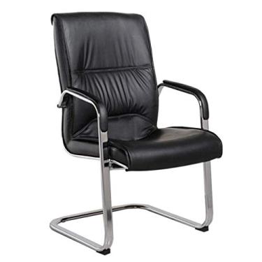 Imagem de Cadeira de escritório de couro PU, cadeira de conferência, sala de estar, laço, casa, moderna, simples, cadeira de lazer