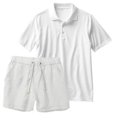 Imagem de Conjunto Masculino Camiseta Polo e Short Linho Moda Praia Luxo Premium-Unissex