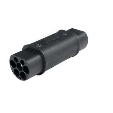 Imagem de EQBVZZRD Adaptador de carregamento ev conector de carregador EV IEC62196 tipo 2 para GBT EV adaptador 32A 1fase 7.2kw EV conversor de carregador para carro elétrico (cor: 32A 3P 22kw)