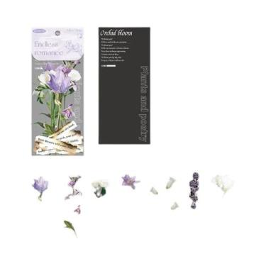 Imagem de Adesivos PET De Planta Rosa Vintage 16 Peças Para Scrapbooking, Diário