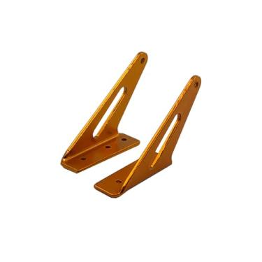 Imagem de Gracilaria 2PCS RC Airplane Triangle Control Horn Servo Arm Horn for RC Plane Helicopter DIY Model Aircraft Rudder Arm Linkage Part (Gold)