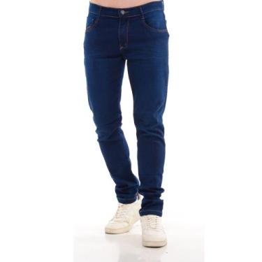 Imagem de Calça Jeans Skinny Com Ziper Lycra Elastano Masculina - Volgue, Jeans 