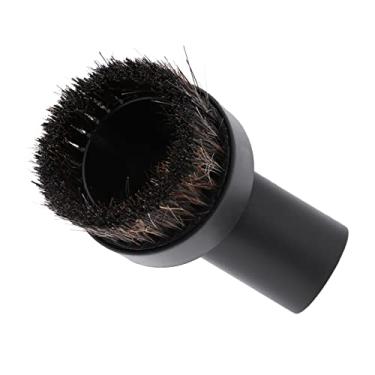 Imagem de Irfora Cabeça de Escova de Crina Cavalo Plástico 32 Mm, Escova pó Macia Universal para Limpeza Sujeira, Serragem, Móveis ou Persianas Venezianas, Compatível Com a