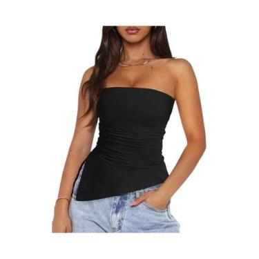 Imagem de Camiseta Sem Mangas Feminina Estilo Y2K Top Sexy Primavera Verão 2025 