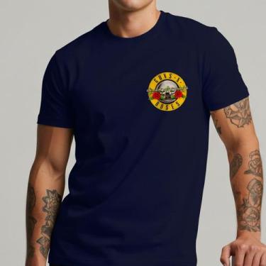 Imagem de Camiseta Masculina Guns N' Roses Banda Rock Estilosa Algodão Tshirt Sk